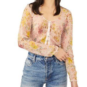 Free People Angelina Top In Light Combo